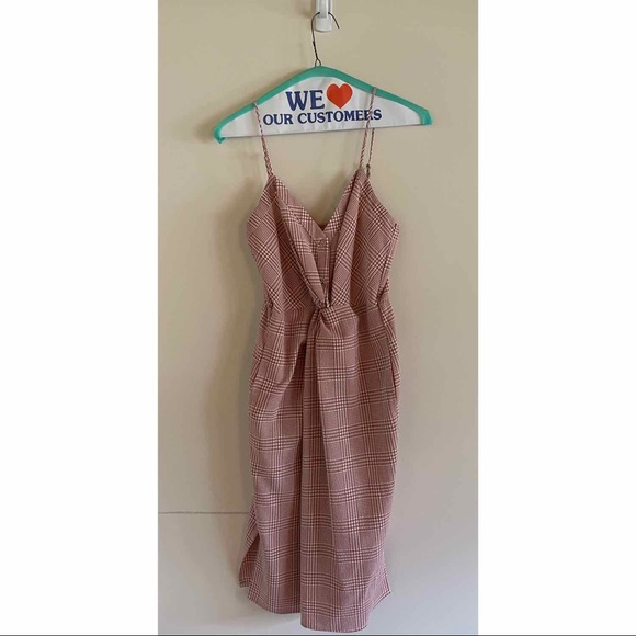 ASTR Red Checked Max Dress - Picture 4 of 5